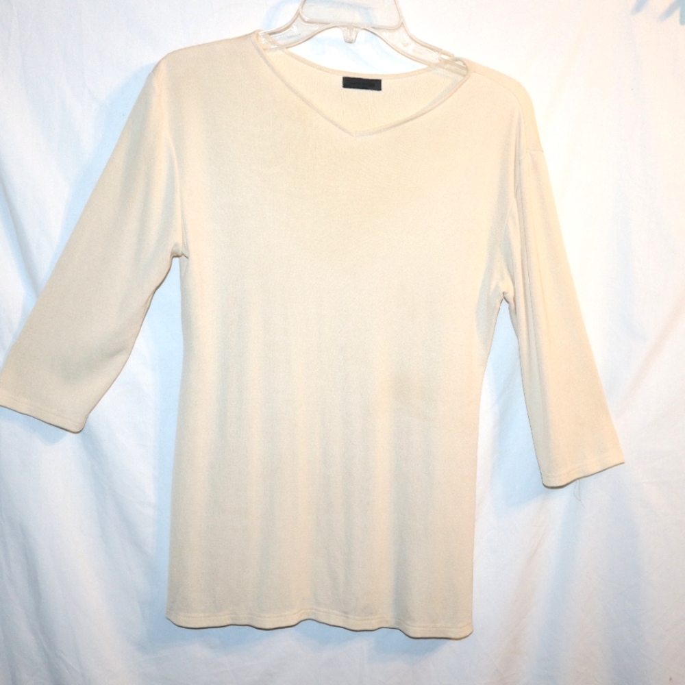 Lance karesh knit  cream top